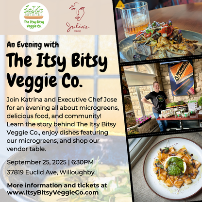 An Evening with The Itsy Bitsy Veggie Co. at Julia's 1902