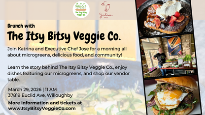 Brunch with The Itsy Bitsy Veggie Co. at Julia's 1902