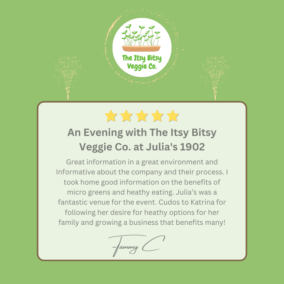 An Evening with The Itsy Bitsy Veggie Co. at Julia's 1902