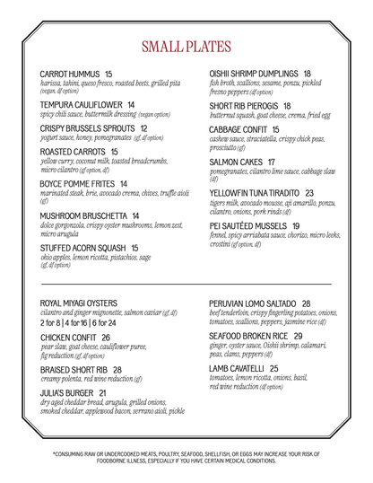 An Evening with The Itsy Bitsy Veggie Co. at Julia's 1902