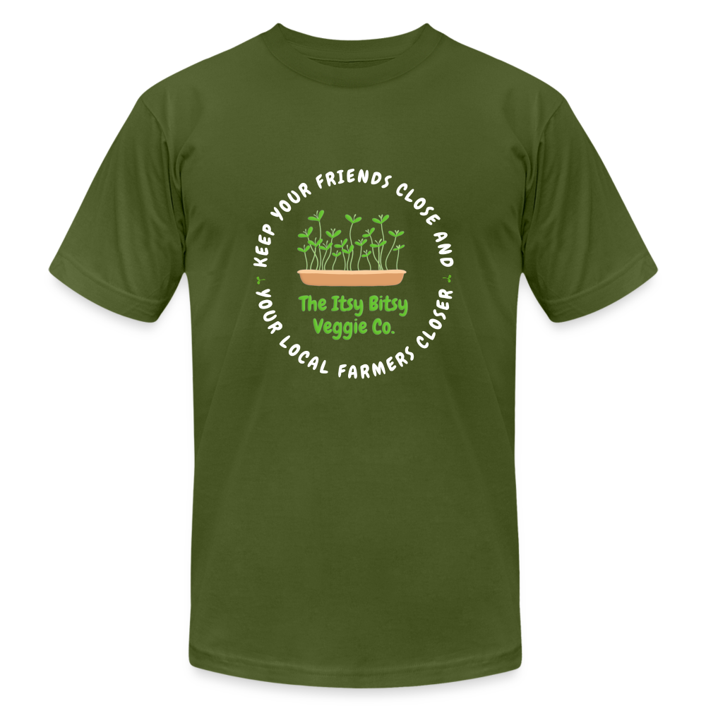 Local Farmers- Unisex Jersey T-Shirt by Bella + Canvas - olive